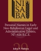 personal names in early neo babylonian legal and administrative tablets 747 626 bce   john p nielsen    nisaba 29