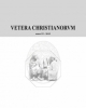 vetera christianorum 2015 n52